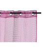 CORTINA 140X260CM 6 ILHOS GRELHA FUCSIA