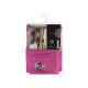 RIDEAU 140X260CM 6 ŒILLETS GRILLE FUCHSIA