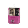RIDEAU 140X260CM 6 ŒILLETS GRILLE FUCHSIA