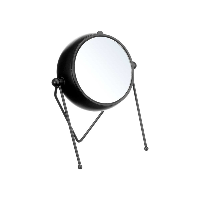 FORGE CLOCK OVAL DIAL MIRROR BLACK 21CM