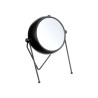 HORLOGE FORGE CADRAN OVALE MIROIR NOIR 21CM