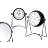 FORGE CLOCK OVAL DIAL MIRROR BLACK 20CM