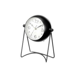 FORGE CLOCK OVAL DIAL MIRROR BLACK 20CM