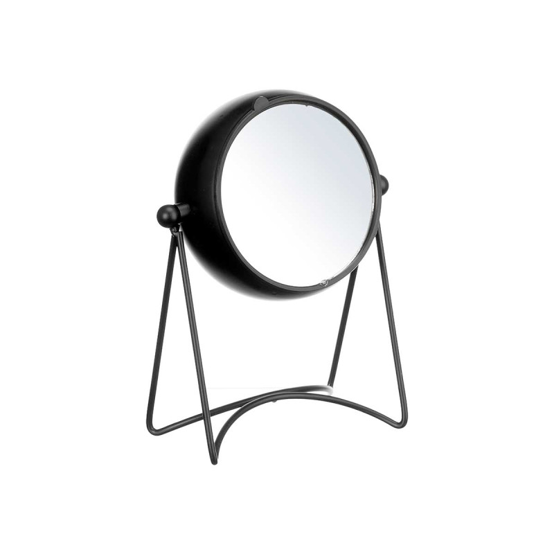 FORGE CLOCK OVAL DIAL MIRROR BLACK 20CM