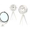 FORGE CLOCK OVAL DIAL MIRROR WHITE 32CM