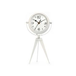 HORLOGE FORGE CADRAN OVALE MIROIR BLANC 32CM