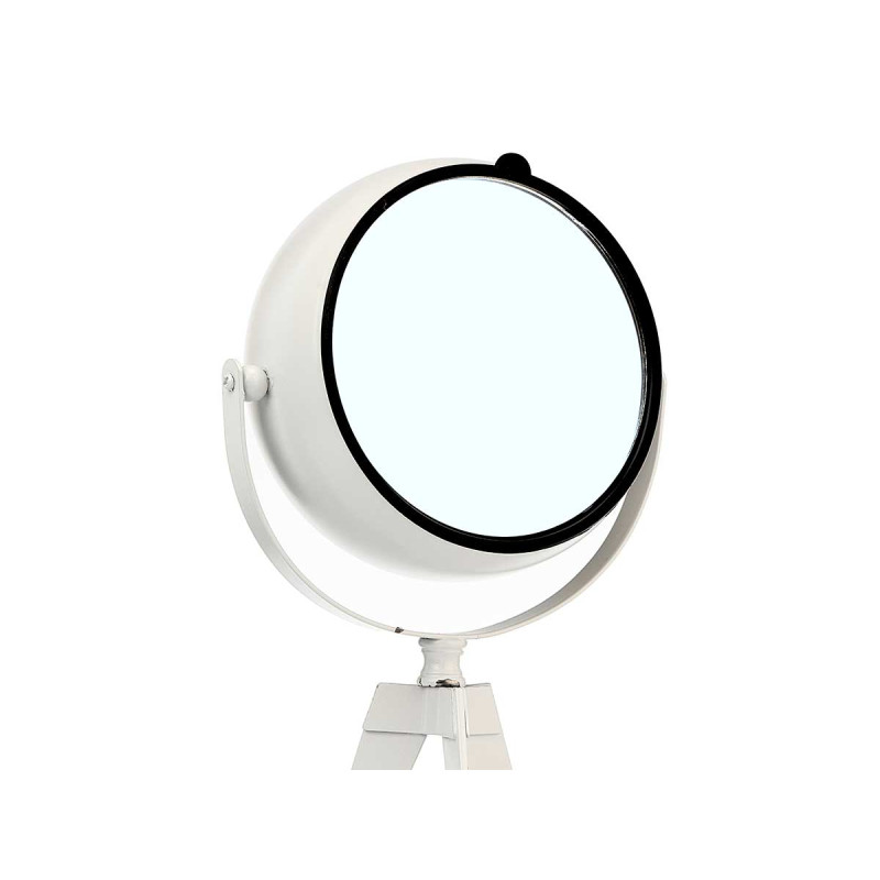 OROLOGIO FERRO SFERA OVALE SPECCHIO BIANCO 32CM