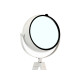 OROLOGIO FERRO SFERA OVALE SPECCHIO BIANCO 32CM