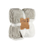 LIGHT GREY CORDUROY BLANKET