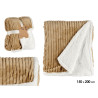 COUVERTURE VELOURS COTELE CAMEL 