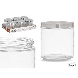 POT EN VERRE COUVERCLE EN ACIER 850ML