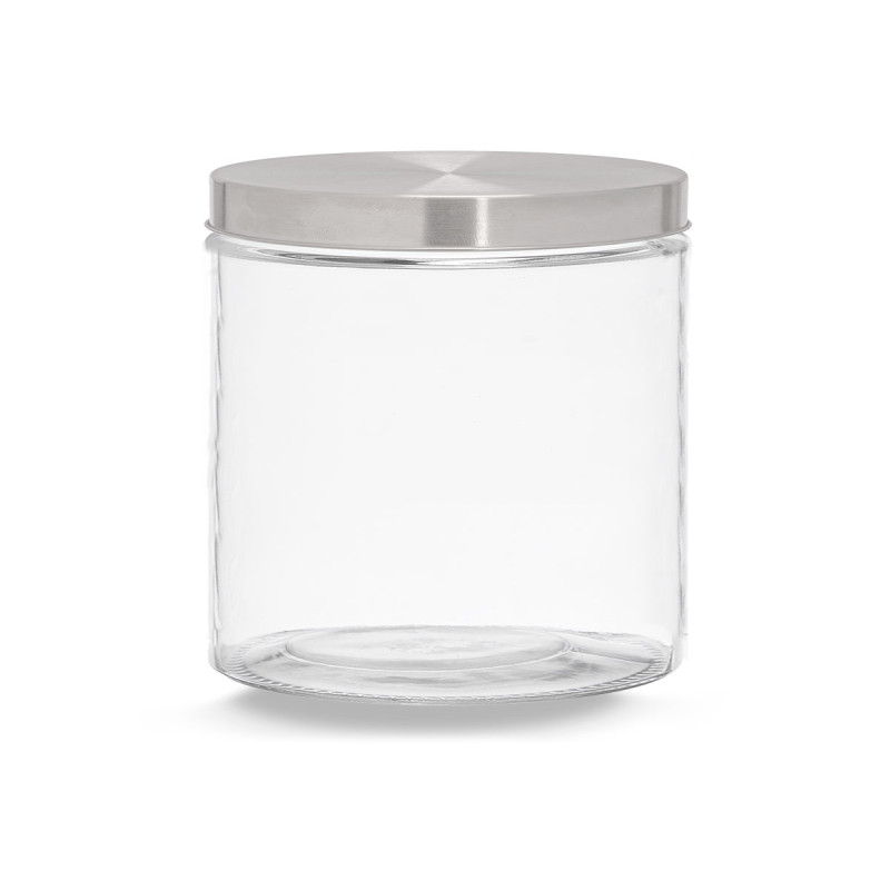 GLASS JAR STEEL LID 850ML