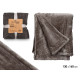 COUVERTURE EN SOIE GRIS FONCÉ 130X160CM