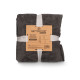 SILKY BLANKET DARK GREY 130X160XM