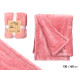COUVERTURE EN SOIE ROSE 130X160CM