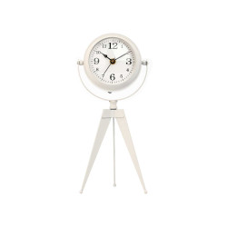 HORLOGE FORGE CADRAN OVALE MIROIR BLANC 30CM