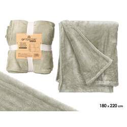 SILKY BLANKET GREEN 180X220CM