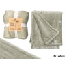 SILKY BLANKET GREEN 180X220CM