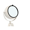 HORLOGE FORGE CADRAN OVALE MIROIR BLANC 30CM