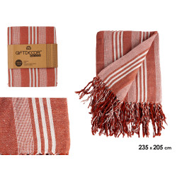 MULTIUSOS RISCAS CASTANHO-AVERMELHADO 235X205CM 