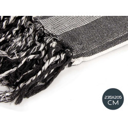 235X205CM DARK GREY STIPES PATTERN MULTIPURPOSE