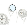 FORGE CLOCK OVAL DIAL MIRROR WHITE 21CM