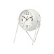 OROLOGIO FERRO SFERA OVALE SPECCHIO BIANCO 21CM