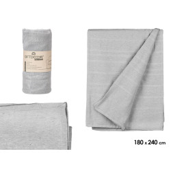 EVER COVER MULTIUSOS RISCAS CINZA 180X240CM