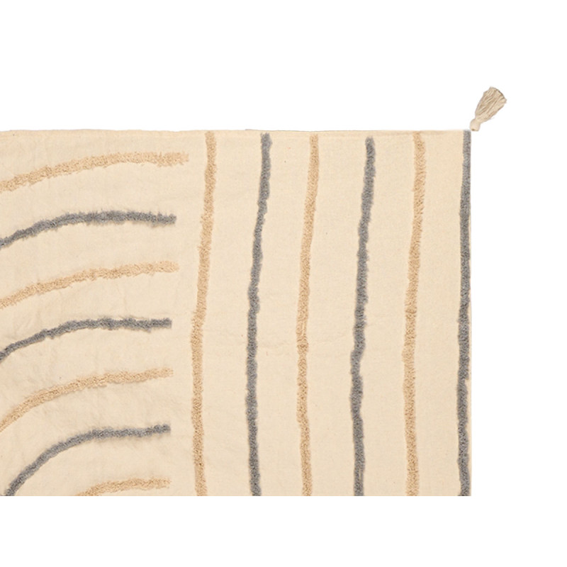 MULTIUSOS IRIS BORDADO GRIS 150X220CM