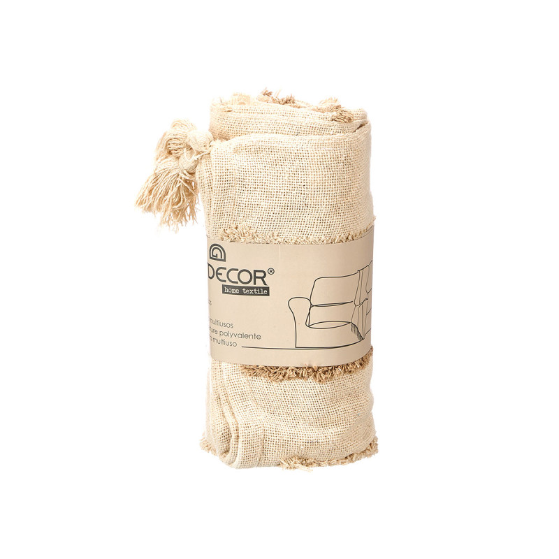 BROWN IRIS MULTI-USE EMBROIDERED 120X150CM