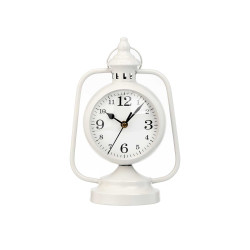 HORLOGE FORGE CADRAN OVALE BLANC 25CM