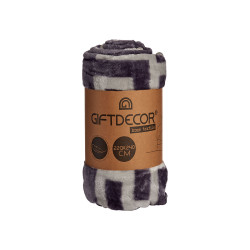 COPERTA RASCHEL GRIGIA 220X240CM