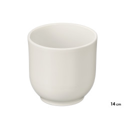 CUP POT 14CM MATT WHITE 