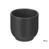 VASO PLANTAS 14CM PRETO MAT