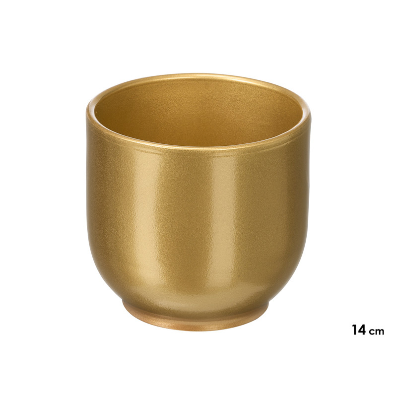 CUP POT 14CM GOLDEN