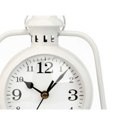 HORLOGE FORGE CADRAN OVALE BLANC 25CM