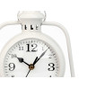 HORLOGE FORGE CADRAN OVALE BLANC 25CM