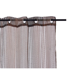 CORTINA 140X260CM 6 OLLAOS BRILLO MARRON