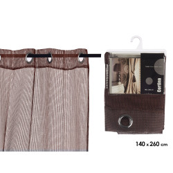 TENDA 140X260CM 6 ANELLE RETATA MARRONE
