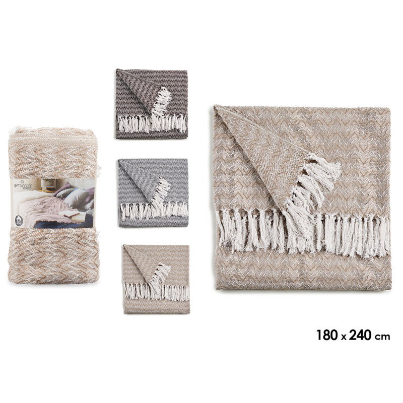 MULTIUSO SPIGA ASS 3 COLORI 180X240CM