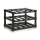 BLACK PLASTIC BOTTLE RACK 12 BOTTLES