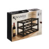SUPORTE PLASTICO 12 GARRAFAS PRETO