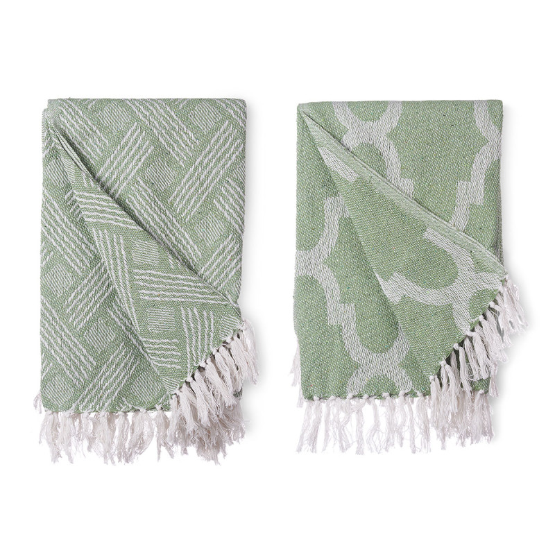 MULTIUSO JACQUARD VERDE 125 X 150 CM SURT 2