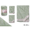 MULTIUSO JACQUARD VERDE 180 X 220 CM SURT 2