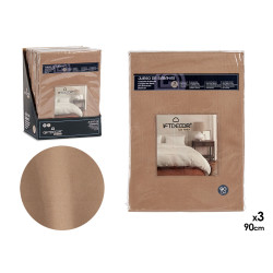 SET 3 LENZUOLA 90CM COLORE MARRONE