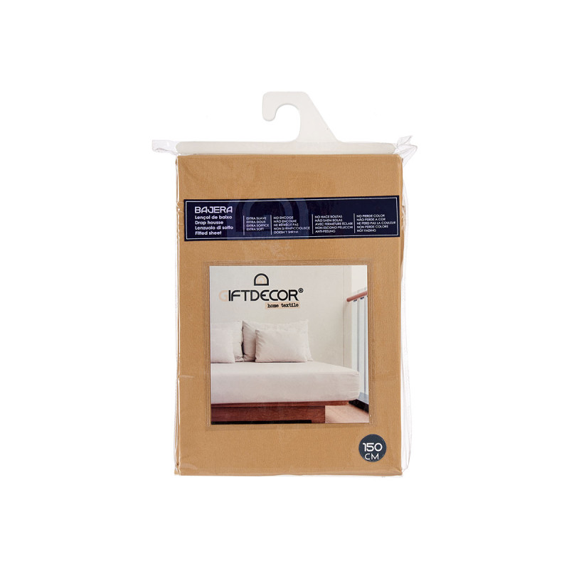 LENÇOL BAIXO 150CM BEGE 