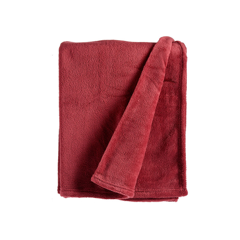 MANTA CORAL 125X150CM CINZENTA  ROSA FORTE  