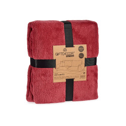 COUVERTURE CORAIL 125X150CM ROSE FORT 