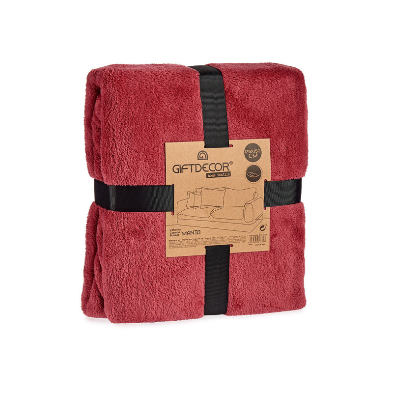 COPERTA CORALLO 125X150CM ROSA FORTE