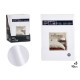 SET 3 DRAPS 90CM COULEUR GRIS CLAIR